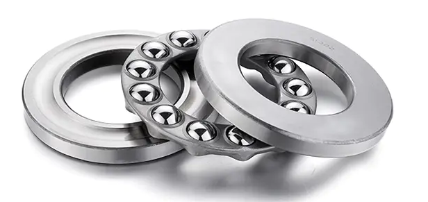 How do thrust ball bearings perform in high or low temperature environments?